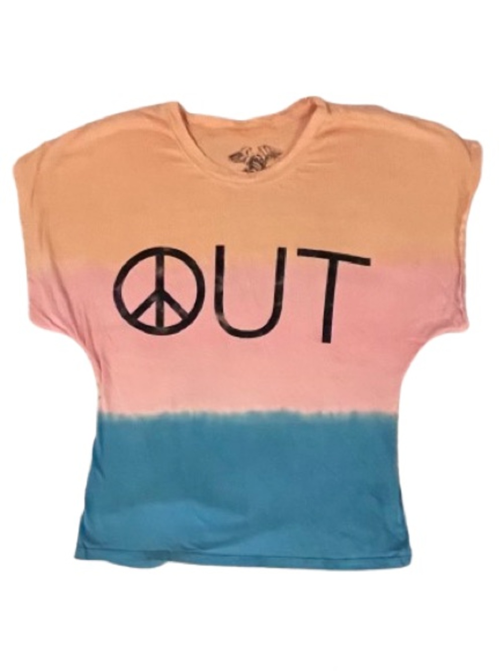 Signorelli- Kids Tie-Dye Peace Out Tee - Size: 12